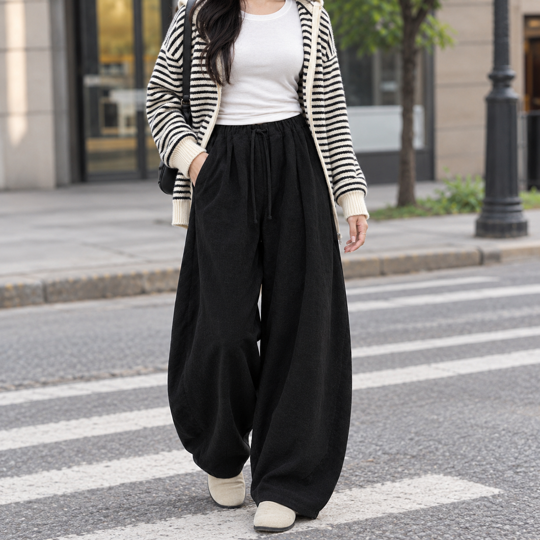 Molly-Eve Relaxed Wide-Leg Cardigan - Lead Product Detail