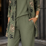 Ingrid-Belle Printed Pants Set - Lead Product Detail