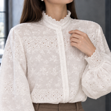 Ambrosine-Rose Embroidered Blouse - Lead Product Detail