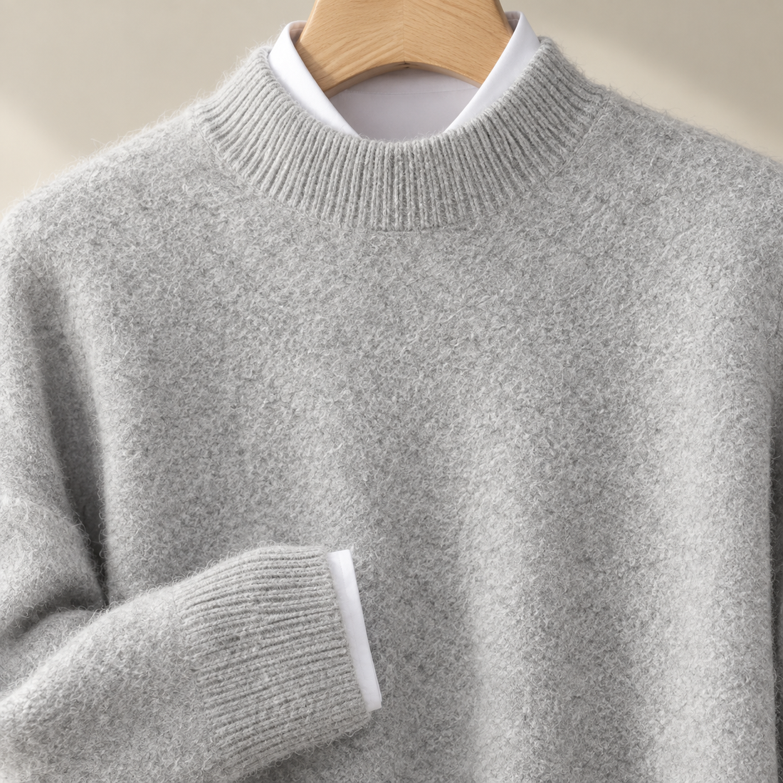 Blake Mock Neck Sweater - Lead Product Detail
