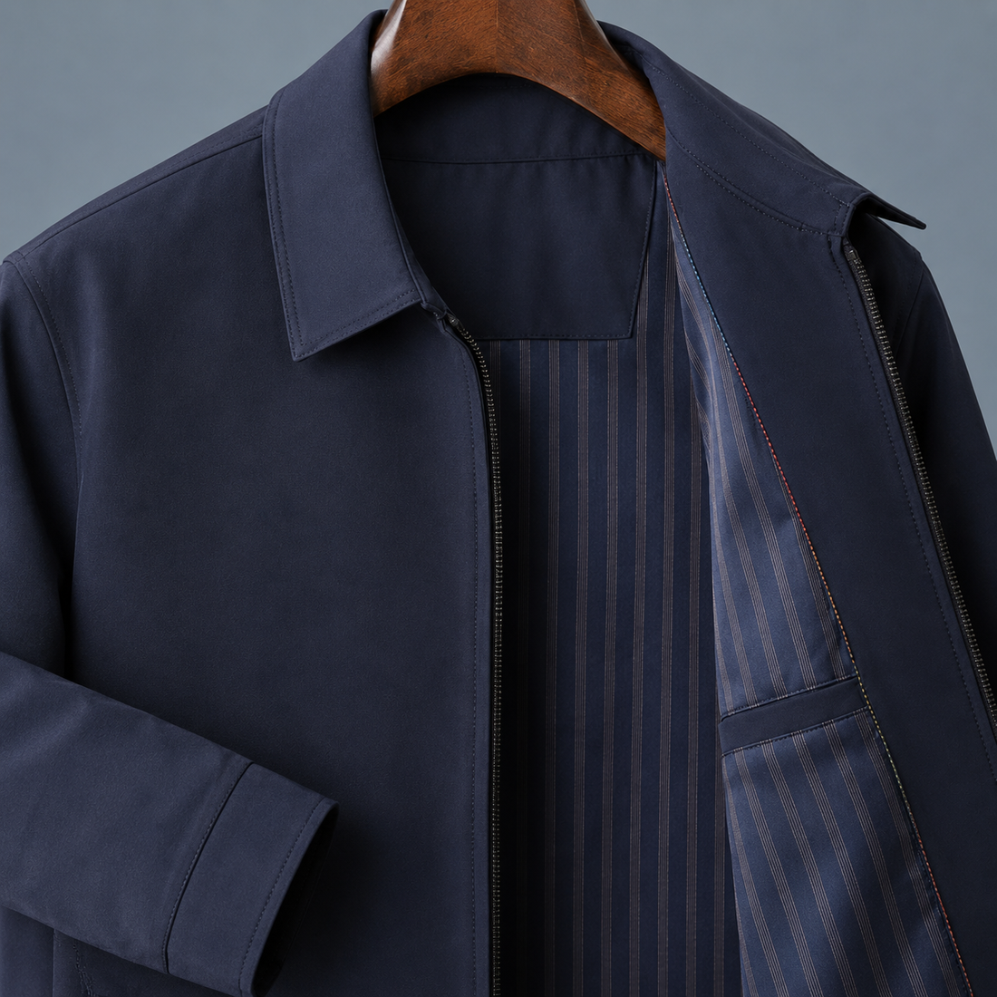 Carter Zip Jacket - Lead Product Detail