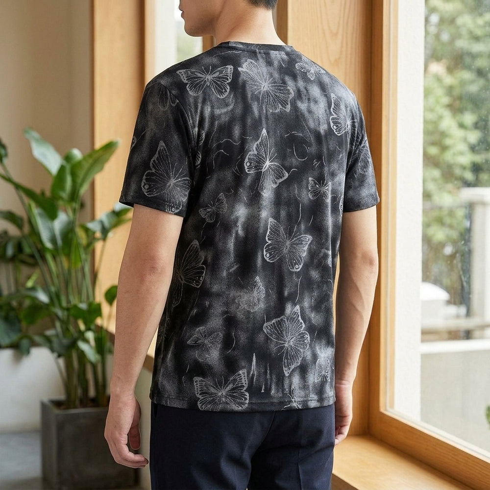 Austin V Neck T-Shirt - Lead Alternate View