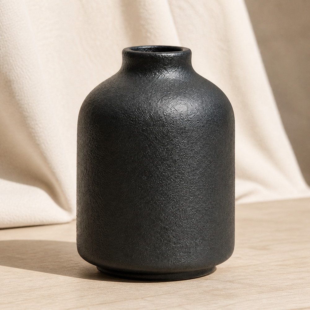 Redbrook Textured Bud Vase - Black
