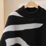 Lily-Rose Abstract Knit Sweater - Lead Product Detail