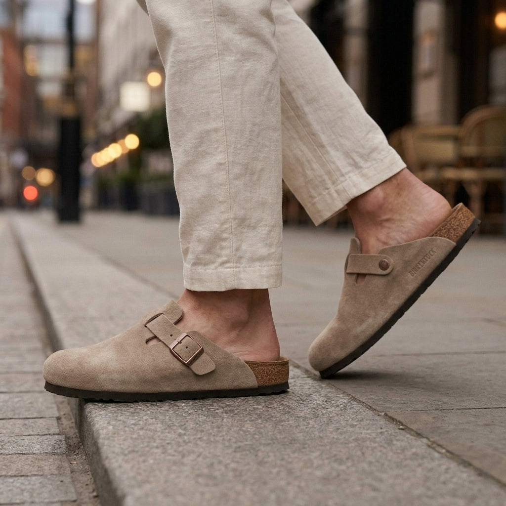 Lorenzo Suede Mules - Lead Alternate View