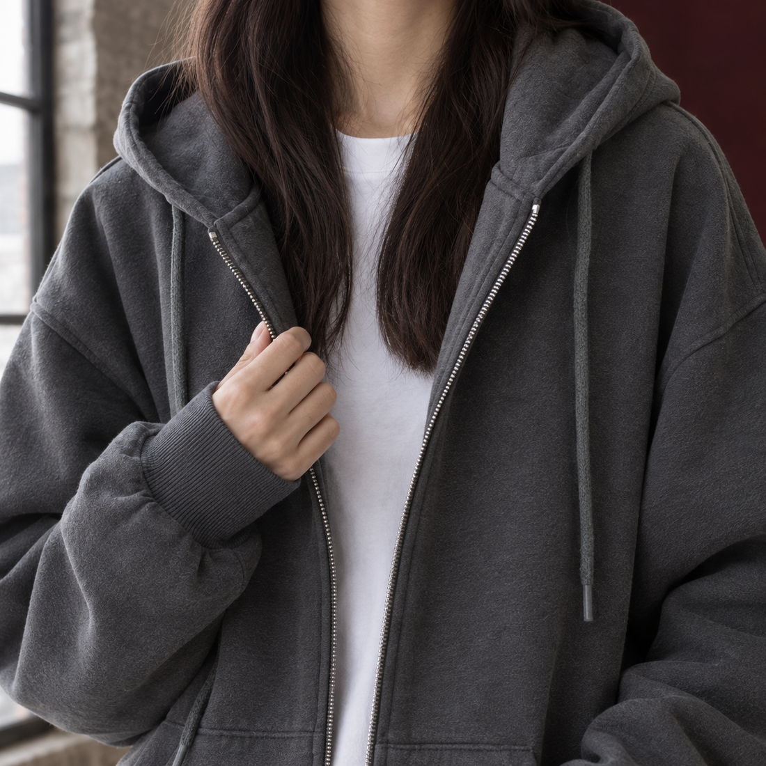 Lola-Hope Oversized Hoodie - Lead Product Detail