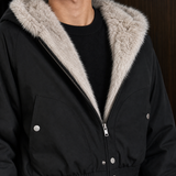 Marco Plush Trim Jacket - Lead Product Detail