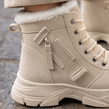 Squarcione-Verona Fleece Lined Boots - Lead Product Detail