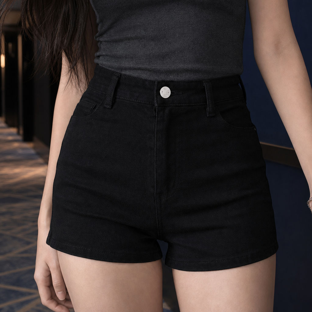 Yolande High Rise Shorts - Lead Product Detail