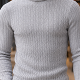 Dorian Cable Turtleneck - Lead Product Detail