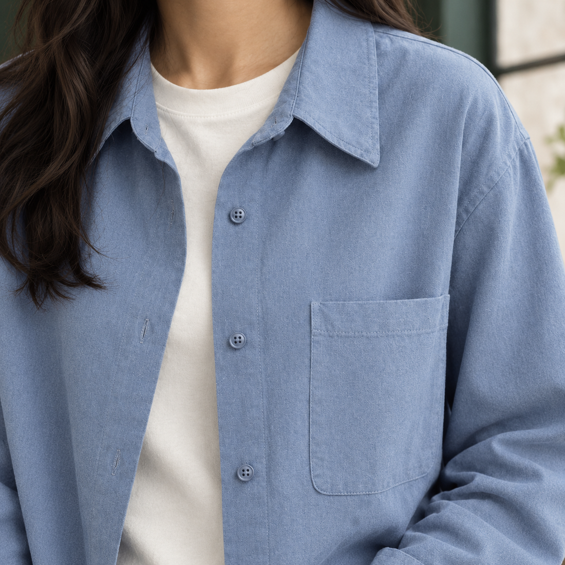 Paula Relaxed Overshirt - Lead Product Detail