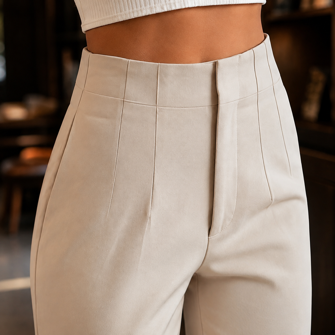 Giulia-Rose Straight Pants - Lead Product Detail