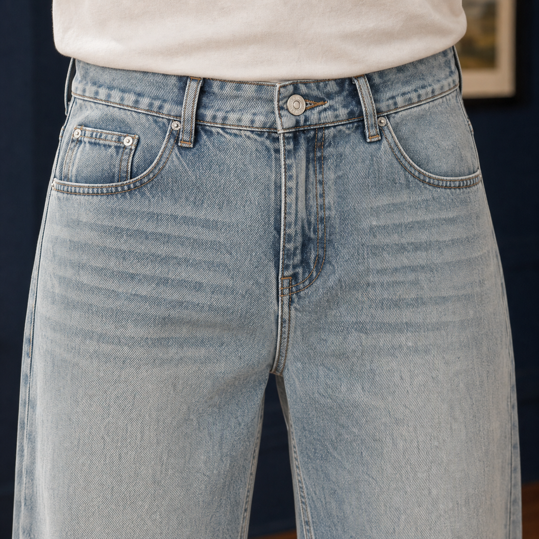 Oliver Wide-Leg Jeans - Lead Product Detail