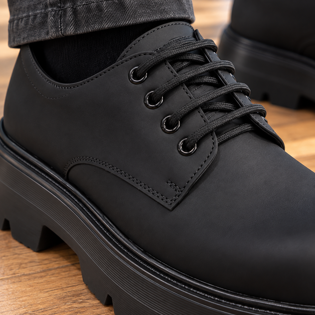 Bruni-Milano Platform Derby Shoes - Lead Product Detail
