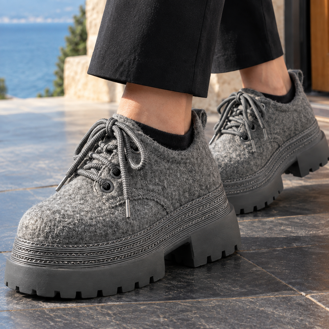 Olivieri-Vita Suede Platform Shoes - Lead Product Detail