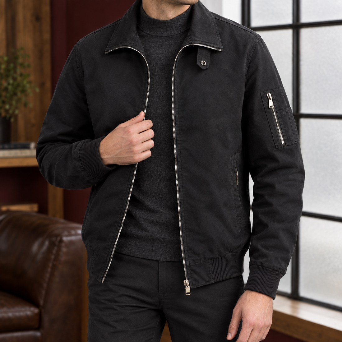Knox Pilot Jacket - Lead Product Detail