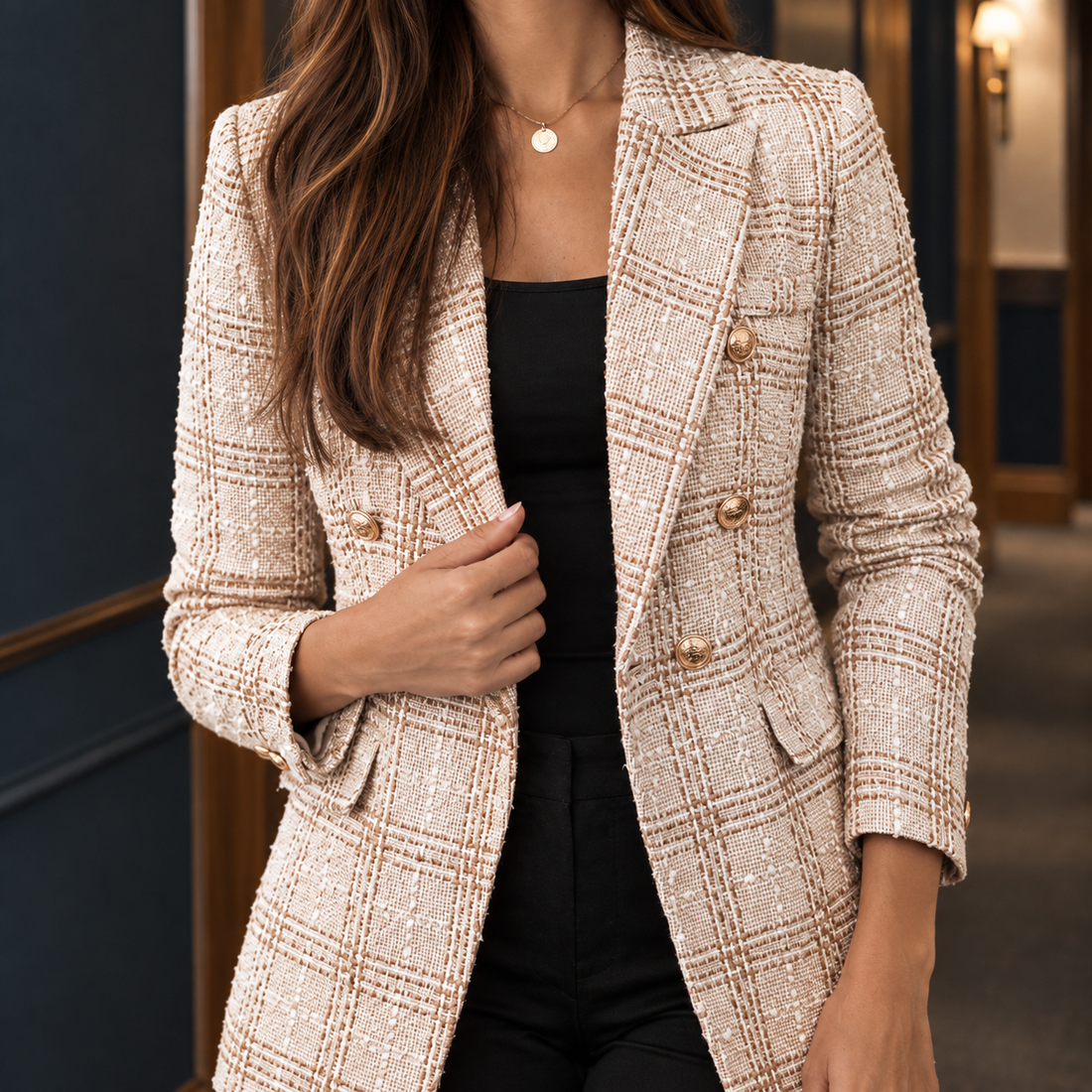 Renata-Faye Plaid Blazer - Lead Product Detail