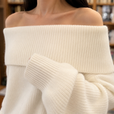 Mercedes Off-Shoulder Sweater - Lead Product Detail
