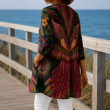 Carmen-Elise V-Neck Tunic - Lead Alternate View