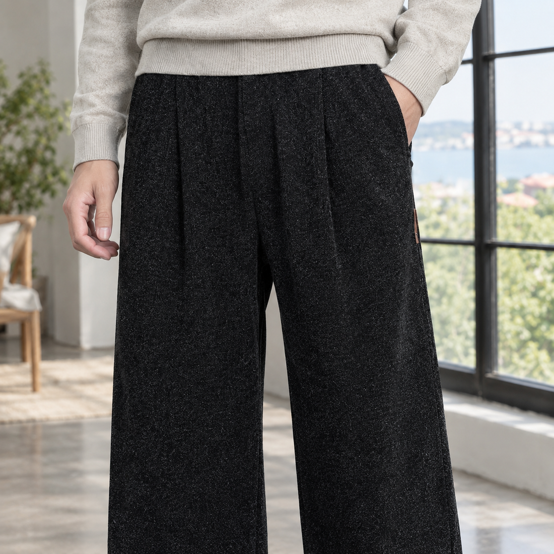 Romano Wide Leg Pants - Lead Product Detail