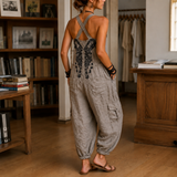 Vivienne V Neck Jumpsuit - Lead Alternate View