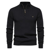 Leeroy Half-Zip Sweater - Black