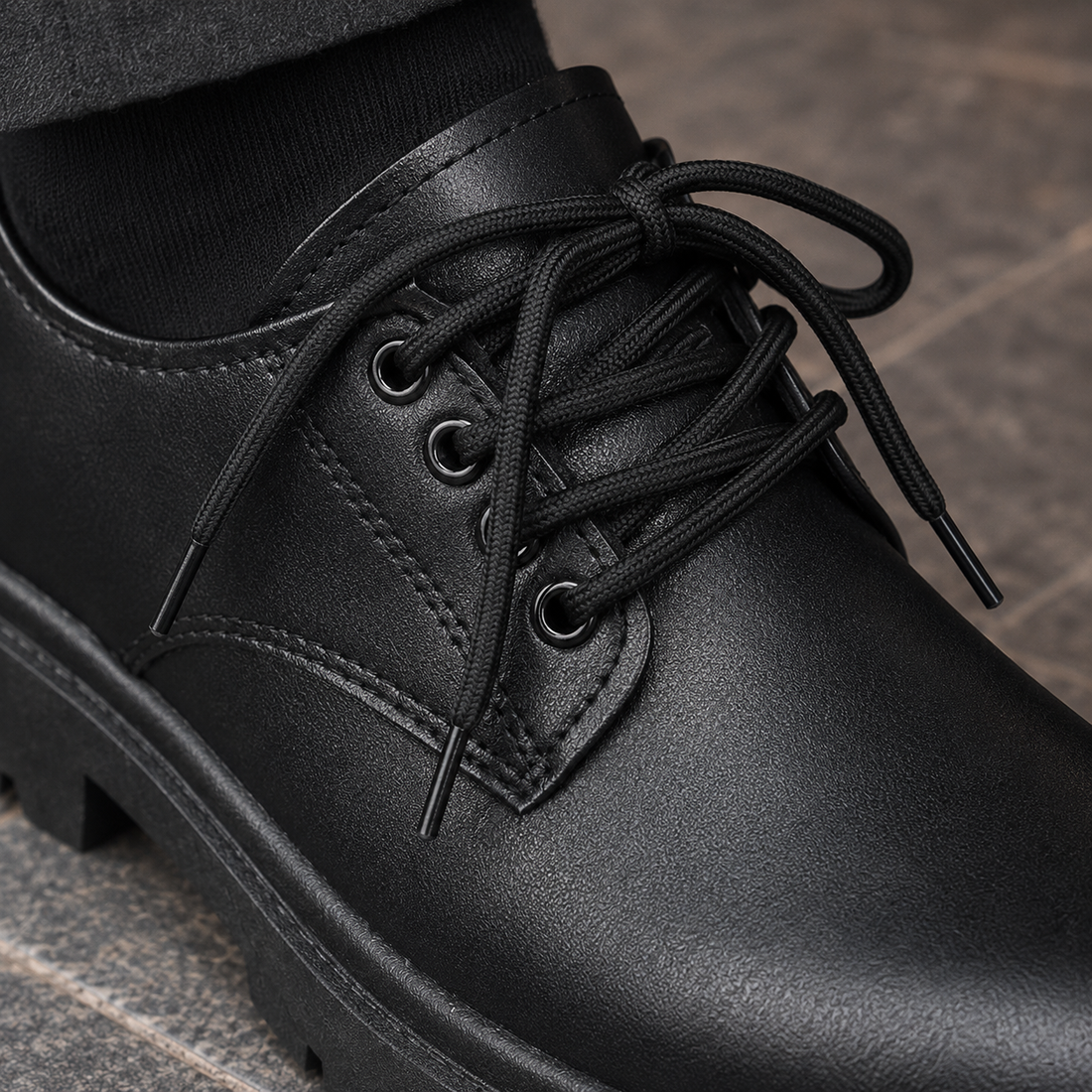 Arcuri-Rimini Lug Sole Derbies - Lead Product Detail