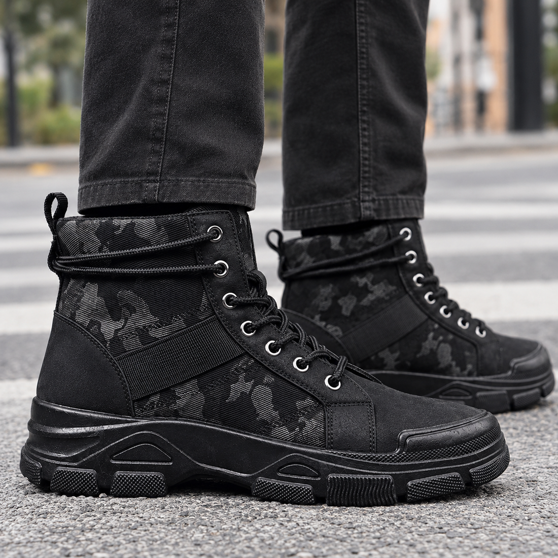 Fiorini-Rimini Camouflage Boots - Lead Product Detail