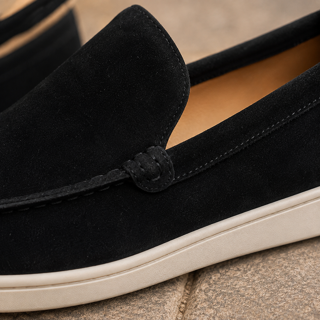 Vercelli Slip-On Loafers - Lead Product Detail
