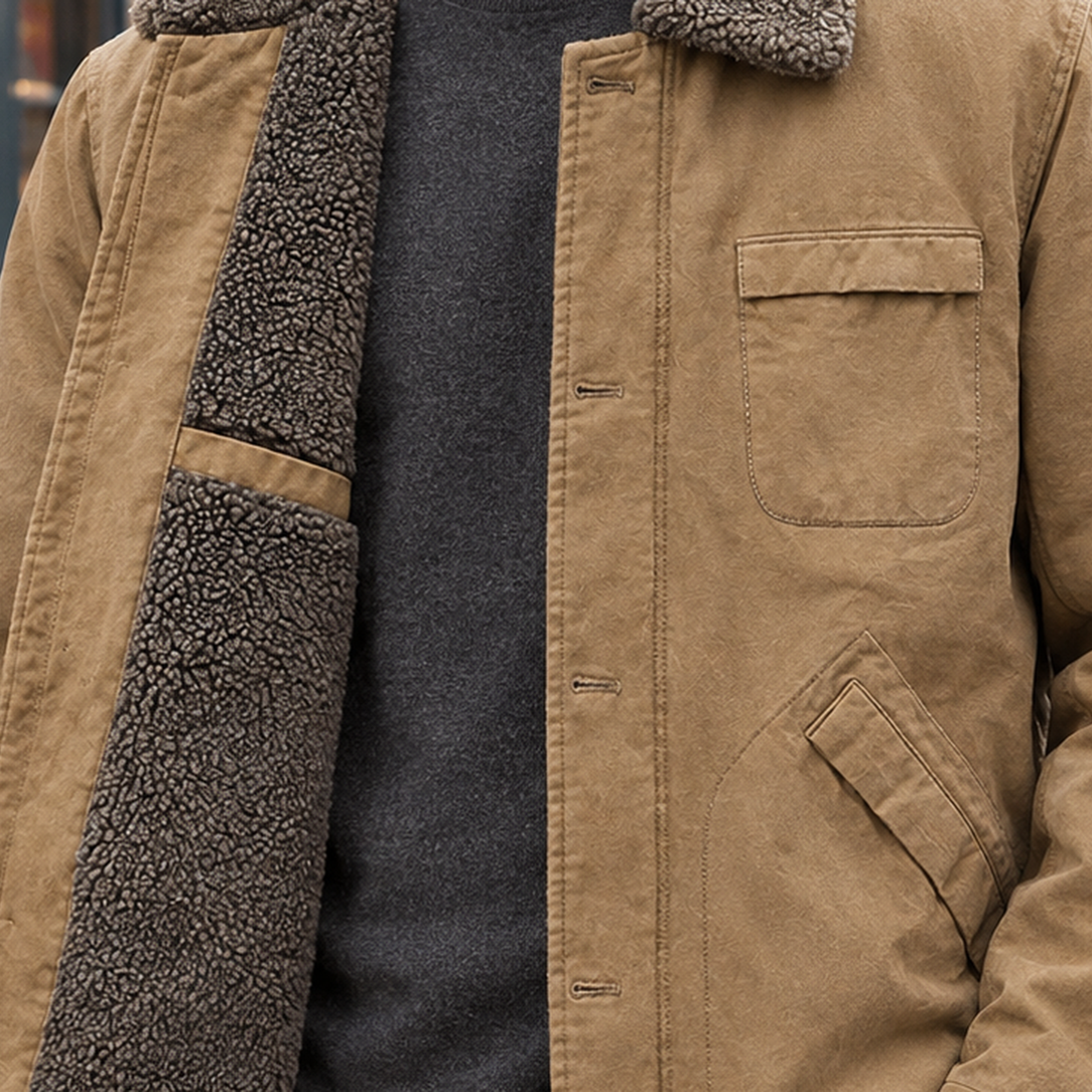 Florian Cashmere Jacket - Lead Product Detail