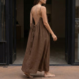 Willa Backless Maxi Dress - Lead Alternate View