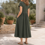 Ilaria Relaxed Midi Dress - Lead Alternate View