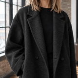 Serena-Faye Wool Blend Coat - Lead Product Detail