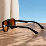 Percival Aviator Sunglasses - Lead Alternate View