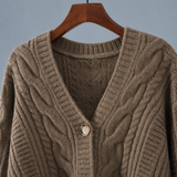 Morwenna-Skye Cable Cardigan - Lead Product Detail