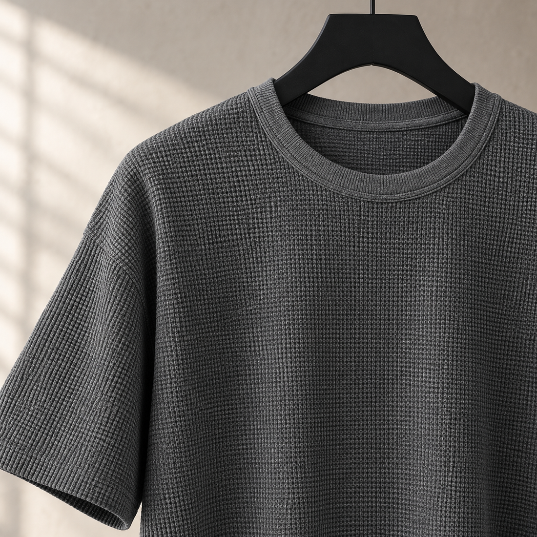 Austin Waffle T-Shirt - Lead Product Detail