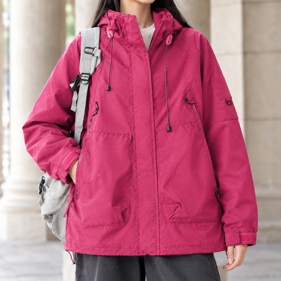 Eden-Hope Hooded Utility Jacket - Lead Product Detail