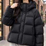 Adelia Hooded Puffer Jacket - Lead Product Detail