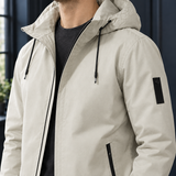 Dario Hooded Jacket - Lead Product Detail