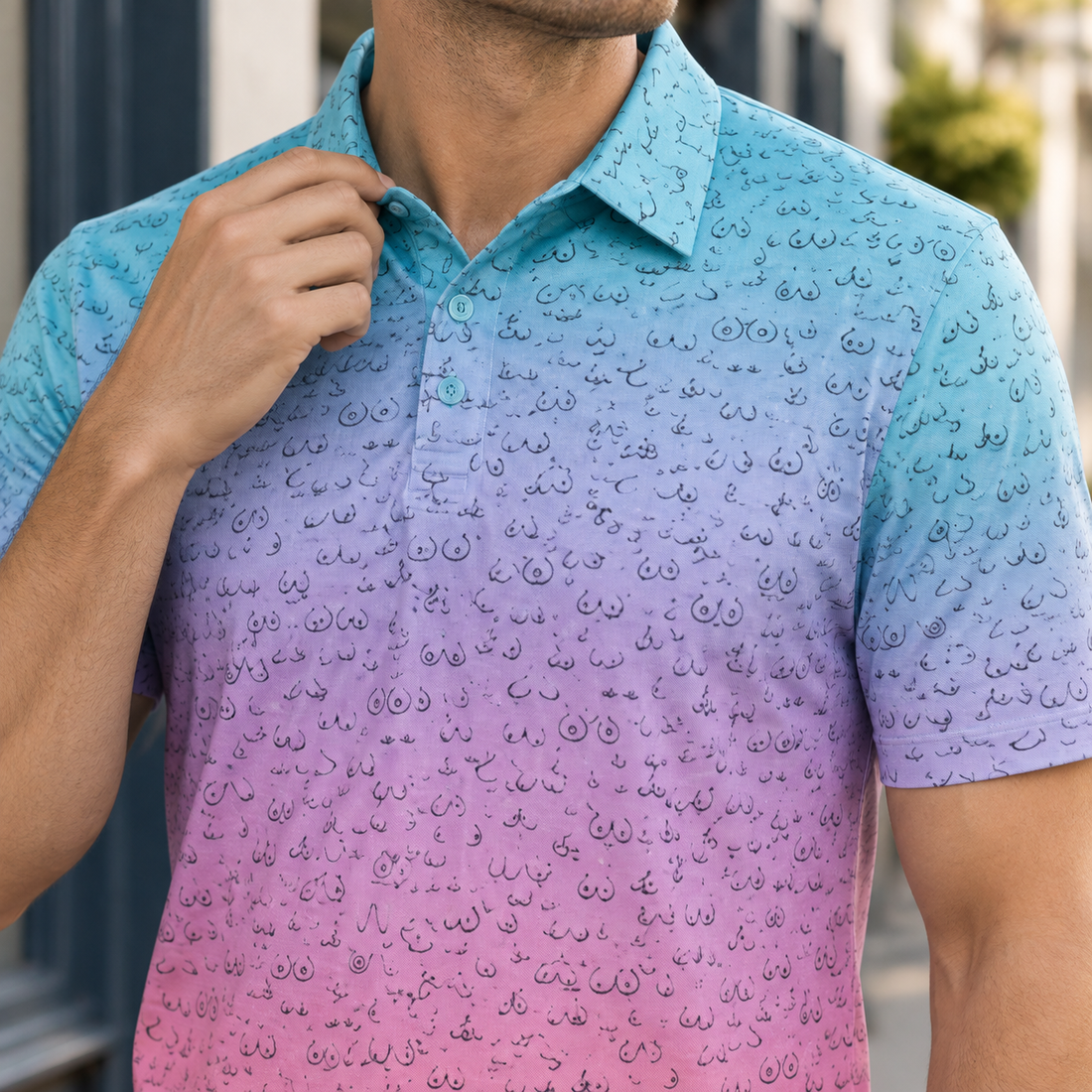 Austin Printed Polo - Lead Product Detail