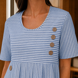 Tatiana-Louise Striped Midi Dress - Lead Product Detail