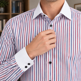 Dorian Striped Shirt - Lead Product Detail