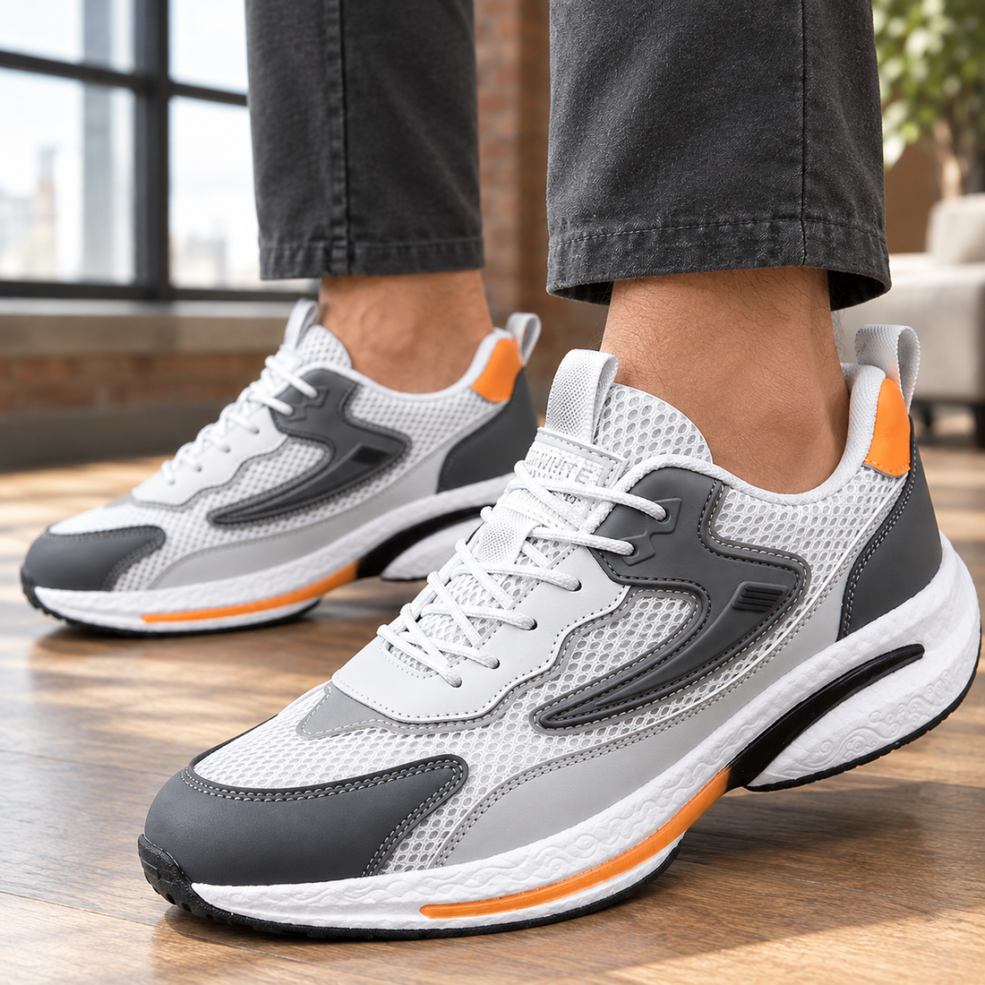 Capri-Vita Mesh Sneakers - Lead Product Detail