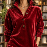 Aline-Hope Velvet Midi Dress - Lead Product Detail