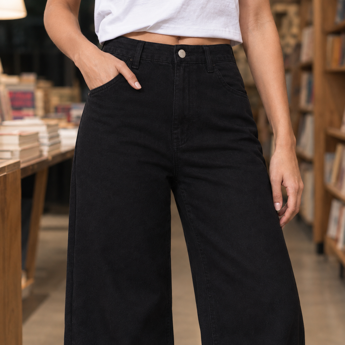 Charlize Wide Leg Jeans - Lead Product Detail