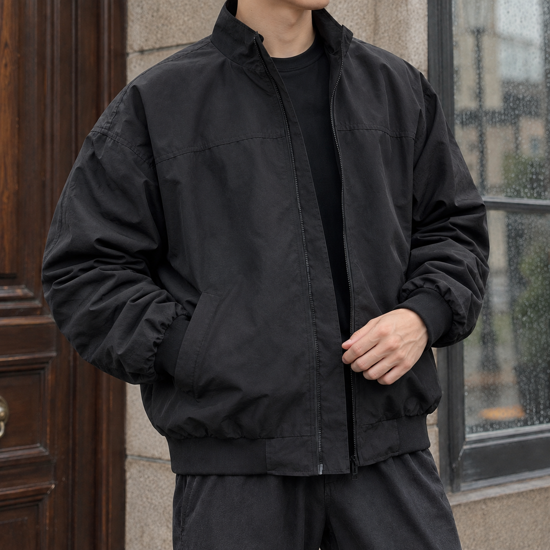 Hudson Stand Collar Jacket - Lead Product Detail