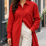 Idalia-Rose Longline Shirt - Lead Product Detail