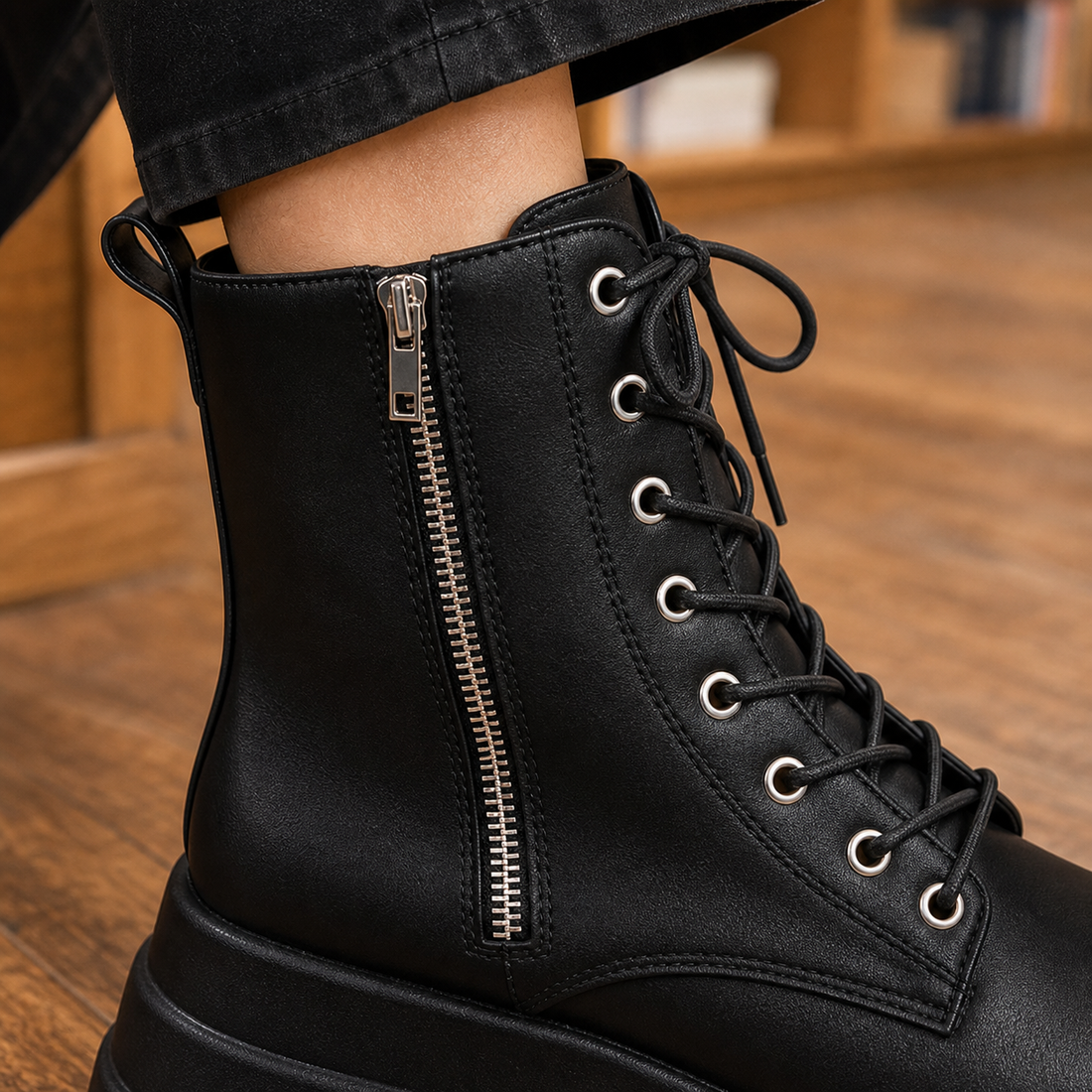 Lodovici-Capri Platform Boots - Lead Product Detail