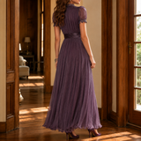 Theodora-Mae Keyhole Maxi Dress - Lead Alternate View