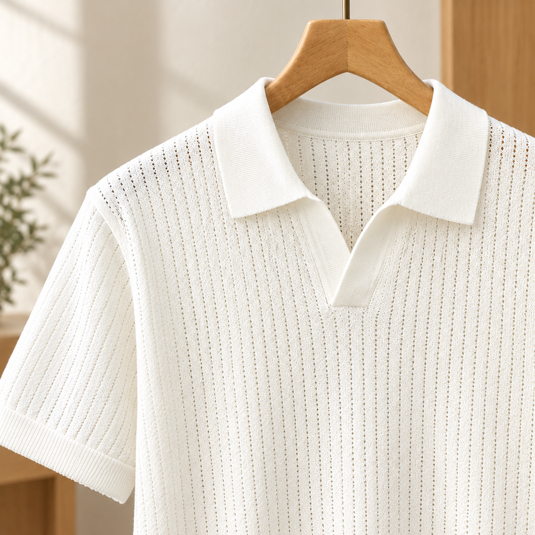 Caleb Openwork Polo - Lead Product Detail